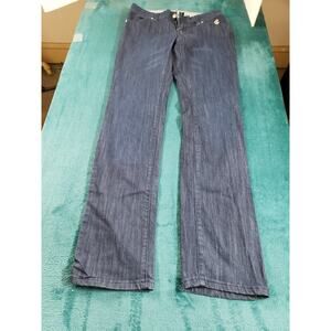 Rocaware Jeans Sz 7 Womens Blue Stretch Mid Rise Ladies Pants Denim Flared